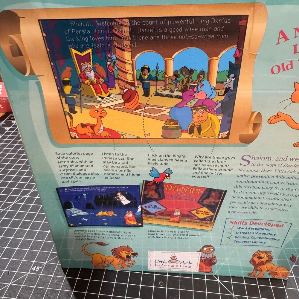 Little Ark Daniel in the Lions Den PC Mac CD-ROM 1997 Bible Story New Sealed